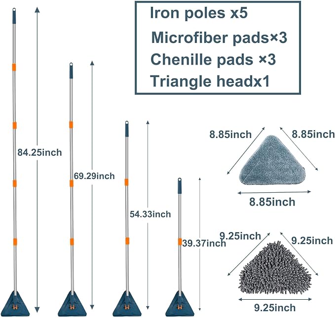Wall and Baseboard Cleaning Mop