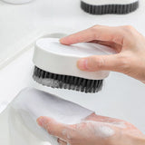 2Pcs White and Blue Shoe Brush